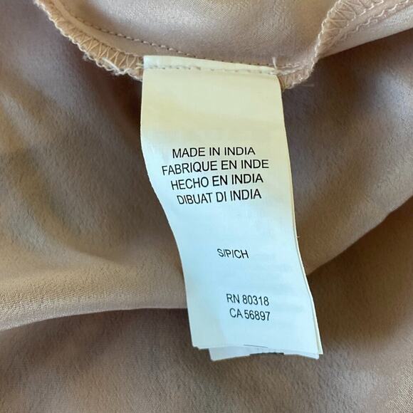 Lucky Brand Boho Floral Peasant‎ Dress Rose Long Sleeve Casual Chic Small - Picture 12 of 14